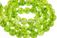 Natural green quartz, round, 6mm