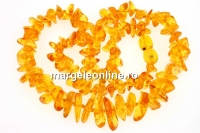 Baltic amber, necklace free form, 10-16mm