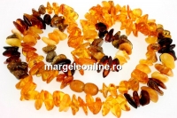 Baltic amber, necklace free form, 12-14mm