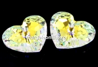 Swarovski, pandantiv inima Truly in Love, crystal AB, 18mm - x1