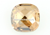 Swarovski, rivoli cabochon, golden shadow, 12x12mm - x1