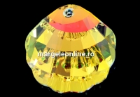 Swarovski, pandantiv scoica, aurore boreale, 28mm - x1
