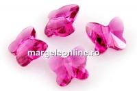 Swarovski, fluture, fuchsia, 8mm - x2