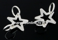 Link, star , 925 silver, 9.5mm - x1