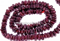 Margele granat rosu intens, pernuta, 5-5.5mm