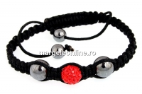 Bratara shamballa light siam - x1