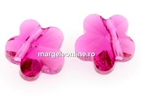 Swarovski, floare, fuchsia, 6mm - x4