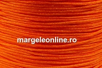 Snur matase portocaliu intens pentru bratari, 1mm - x30m