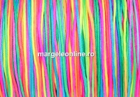 Snur matase pentru bratari, multicolor, 0.9mm - x5m