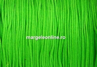 Snur matase pentru bratari, verde lime, 0.8mm - x5m