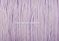 Snur matase pentru bratari, mov liliac pastel, 0.8mm - x5m