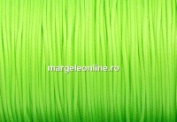 Snur matase cerata pentru bratari, lime neon, 0.8mm - 5m