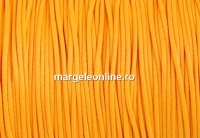 Snur matase cerata pentru bratari, galben intens, 0.8mm - 5m
