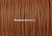 Snur matase cerata pentru bratari, maro ciocolata, 0.8mm - 5m