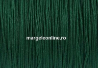 Bobina snur matase pentru bratari, verde intens, 0.8mm - x100m