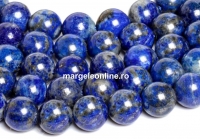 Margele Lapis Lazuli natural A+, rotund, 6mm