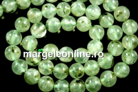 Margele prehnit natural, rotund, 10.5mm