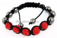 Bratara cu 5 margele shamballa light siam x1