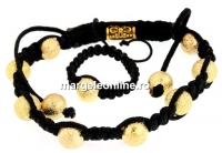 Set inel si bratara shamballa cu 8 margele praf de stele, - x1