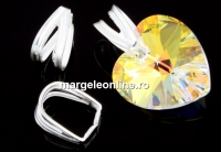 Sistem prindere pandantiv, argint 925, 9x5mm - x2