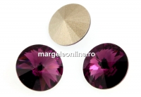 Swarovski, rivoli, amethyst, 12mm - x2