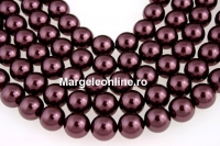 Swarovski pearl, burgundy, 6mm - x100