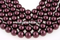 Perle Swarovski, burgundy, 8mm - x50