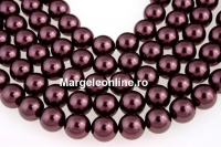 Perle Swarovski, burgundy, 12mm - x10