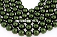 Perle Swarovski, dark green, 4mm - x100