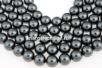 Perle Swarovski, dark grey, 4mm - x100