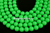 Swarovski pearl, neon green, 6mm - x20