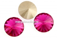 Swarovski, rivoli, fuchsia, 8mm - x2