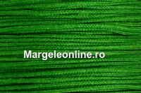 Snur matase cu guta, pentru bratari, verde, 1mm - x5m