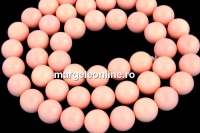 Perle tip Mallorca, rotund, frez opal, 6mm