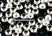 Decorative beads, 925 silver, 2.2mm - x20