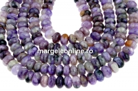 Margele charoit natural, rondele, 6x3.5mm