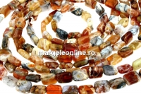 Margele brandy opal natural, pernuta, 10x8mm