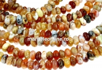 Margele brandy opal natural, rondela, 6x3.5mm