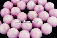 Pink kunzite, A+grade, natural, round, 14mm