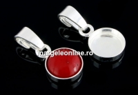 Baza pandantiv, argint 925, pentru cabochon de 8mm - x1