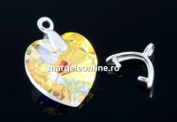 Pendant bail, 925 silver, 9mm - x1
