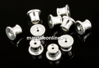 Stopper pentru cercei , argint 925, 5x4mm - x2