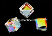 Swarovski, cabochon cub, aurore boreale, 6mm - x1