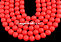 Swarovski pearl, neon red, 8mm - x20