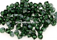 Swarovski, margele bicone, turmaline satin, 4mm - x20