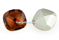 Swarovski, rivoli cabochon, smoked topaz, 12x12mm - x1