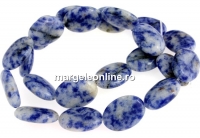 Blue spot sodalite, oval,18x13mm