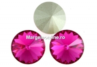 Swarovski, rivoli, fuchsia, 14mm - x1