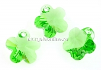 Swarovski, pandantiv floare, peridot, 12mm - x2