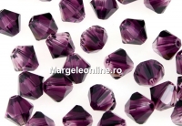 Swarovski, margele bicone, amethyst blend, 6mm - x10